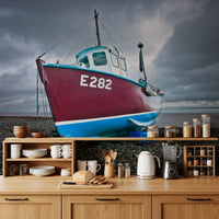 Moored in Serenity Wall Mural