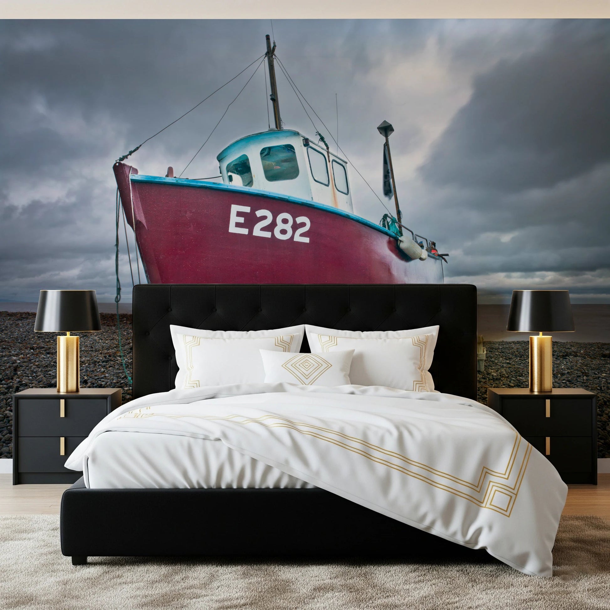 Moored in Serenity Wall Mural