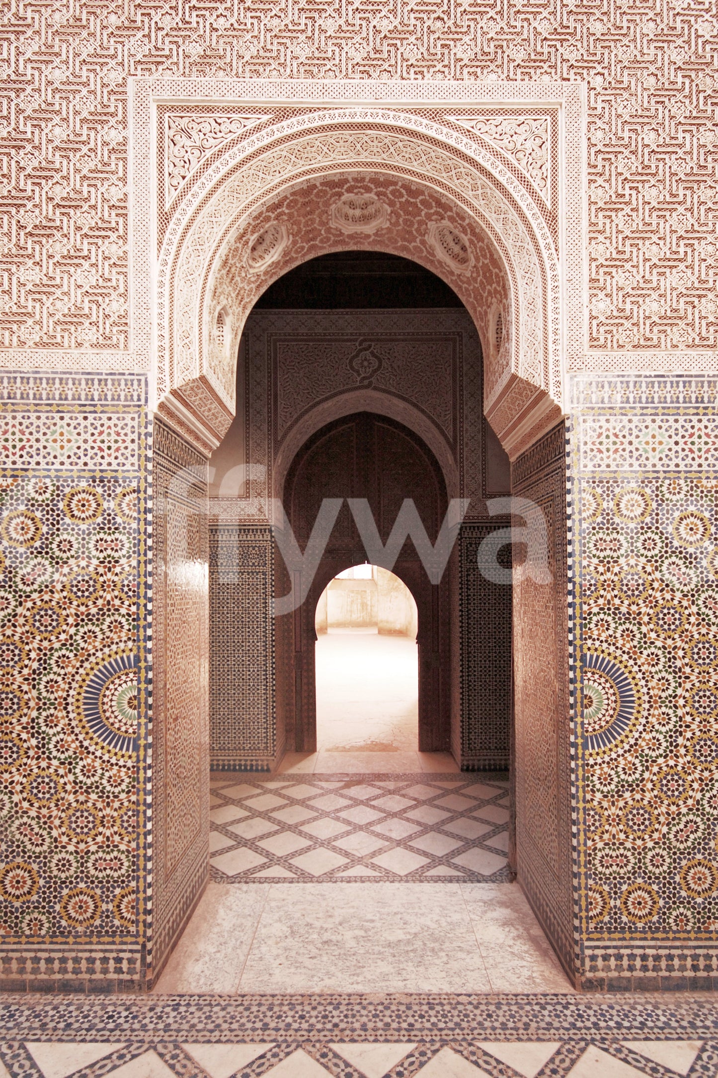 Royal Moroccan-themed wallpaper mural

