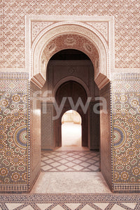 Royal Moroccan-themed wallpaper mural

