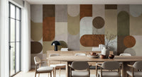 Wall mural with vintage mosaic motifs adding artistic flair and cultural richness to walls.