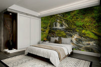 Mossy Falls waterfall wall mural

