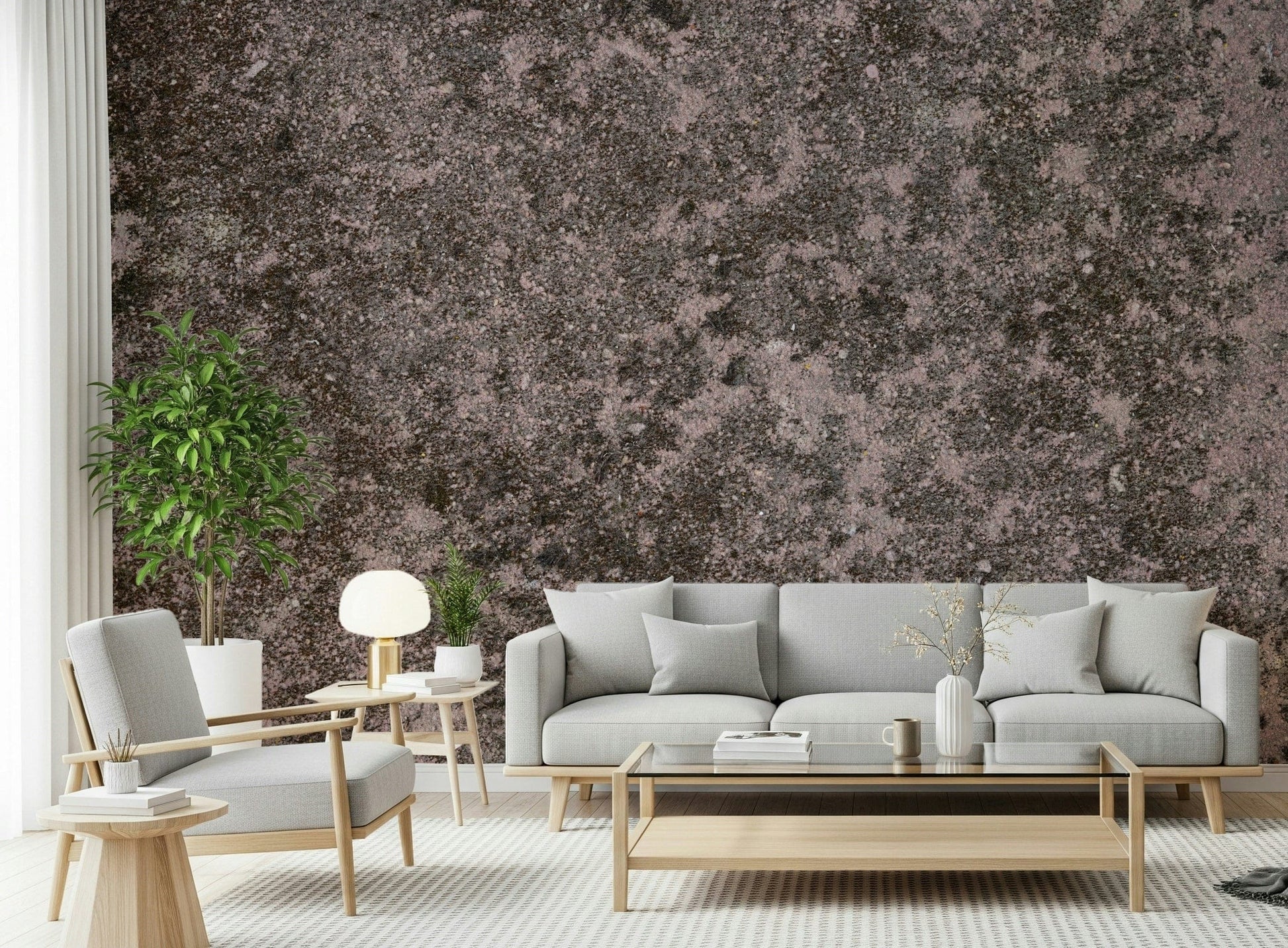 Wall mural showcasing layered, mottled earth textures for rustic, modern, or natural-themed décor.