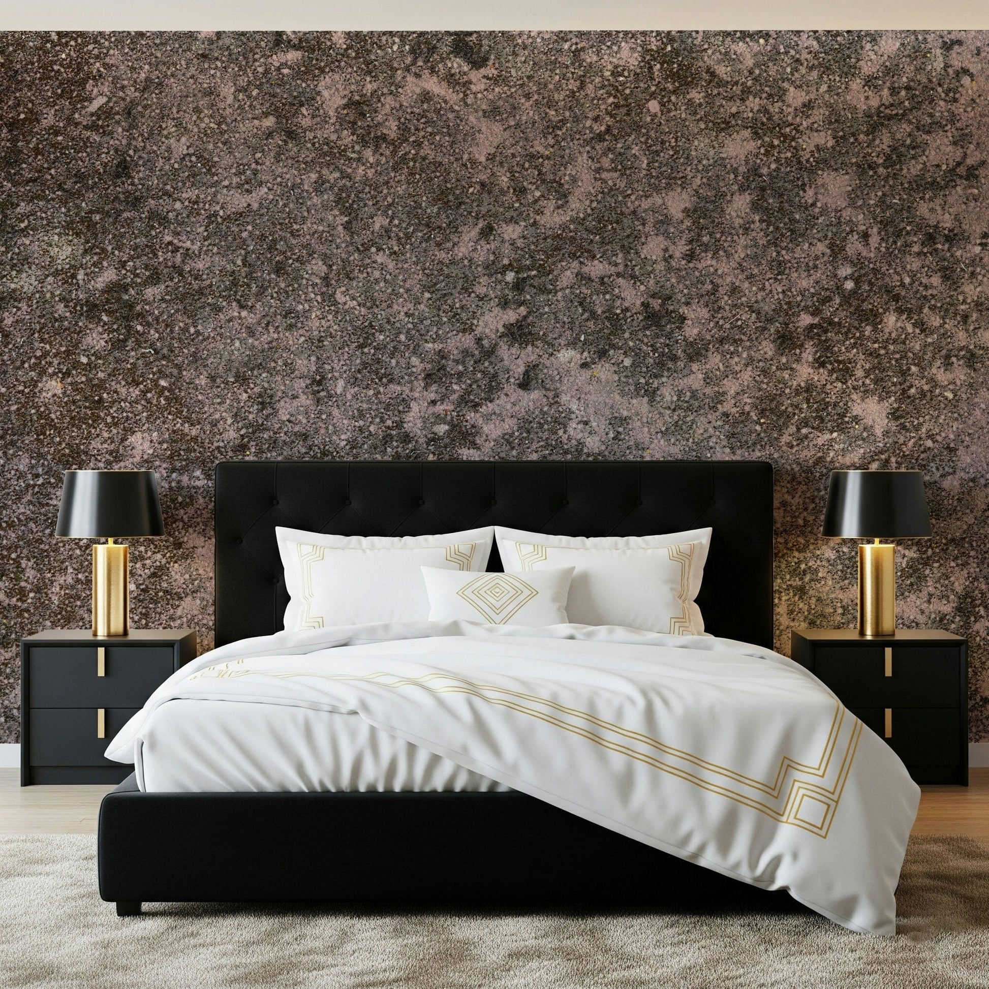 Wall mural showcasing layered earth textures in subtle browns and tans for farmhouse or contemporary décor.