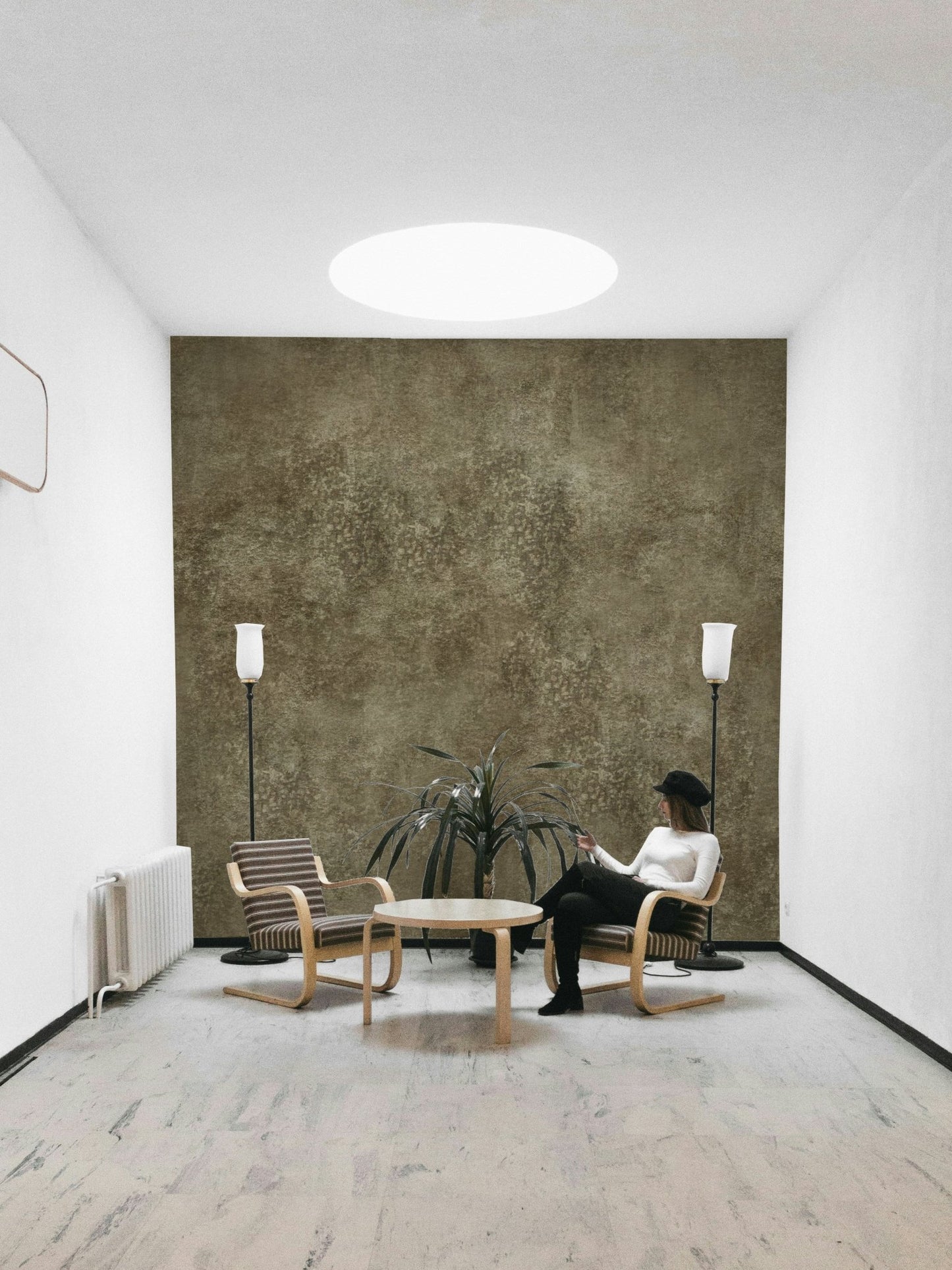 Rustic style wallpaper with depth
