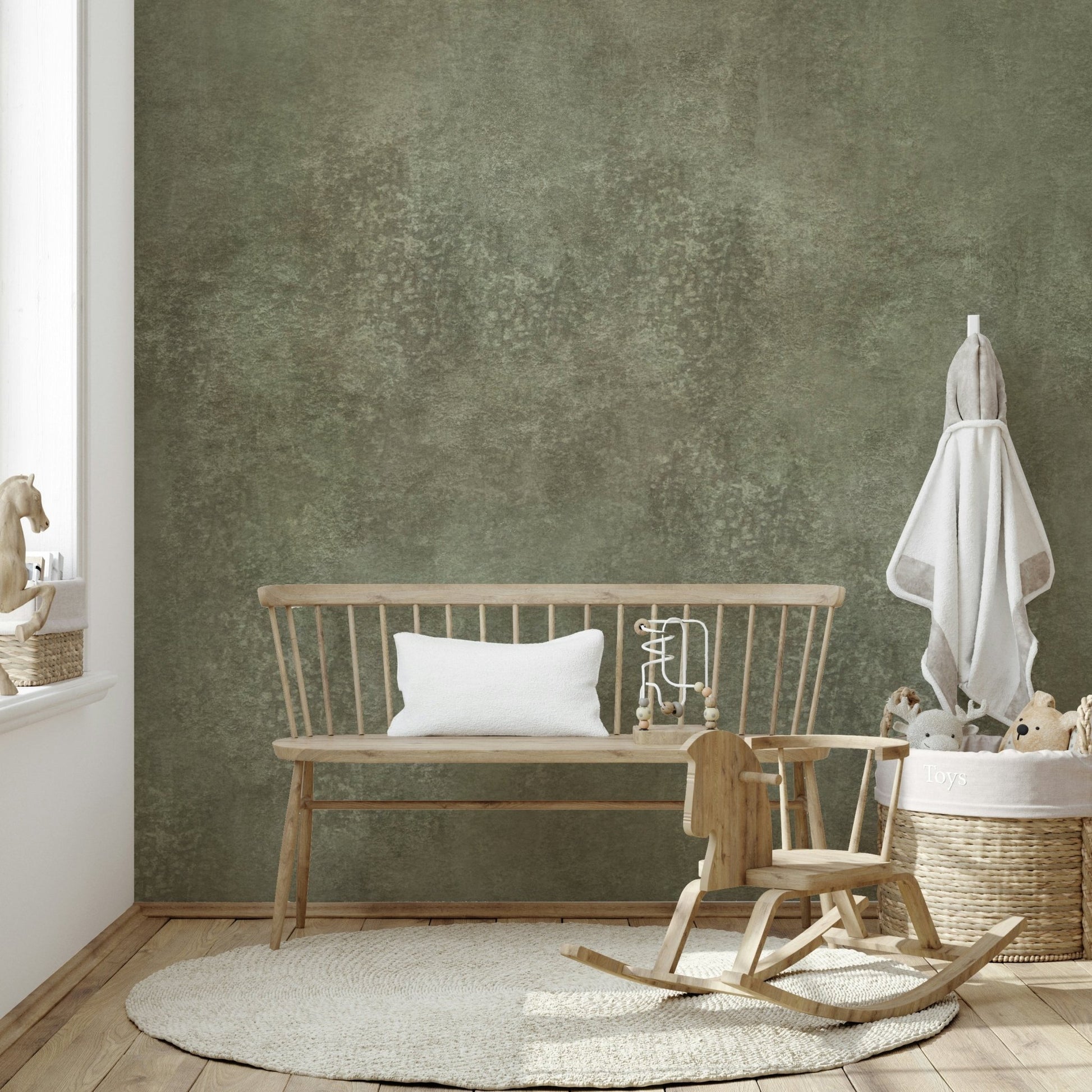 Natural tone mural wallpaper
