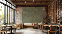 Textured olive wallpaper for interiors
