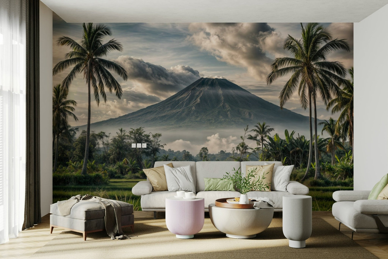 The colors are soft, muted tones of gray, blue, and green.

