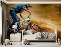Mountain Bike Rush Wall Mural -2307006