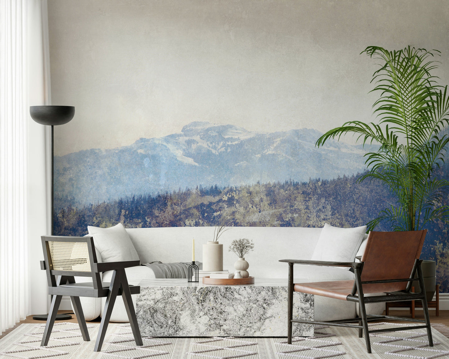 Mountain Vista Texture Wall Mural -2671432