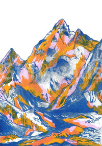 Breathtaking panoramic view on a large scale.
