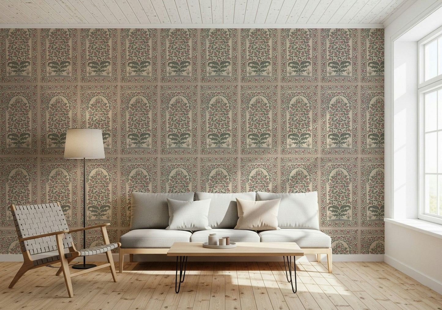 Removable Mughal art mural on a feature wall