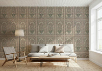 Removable Mughal art mural on a feature wall