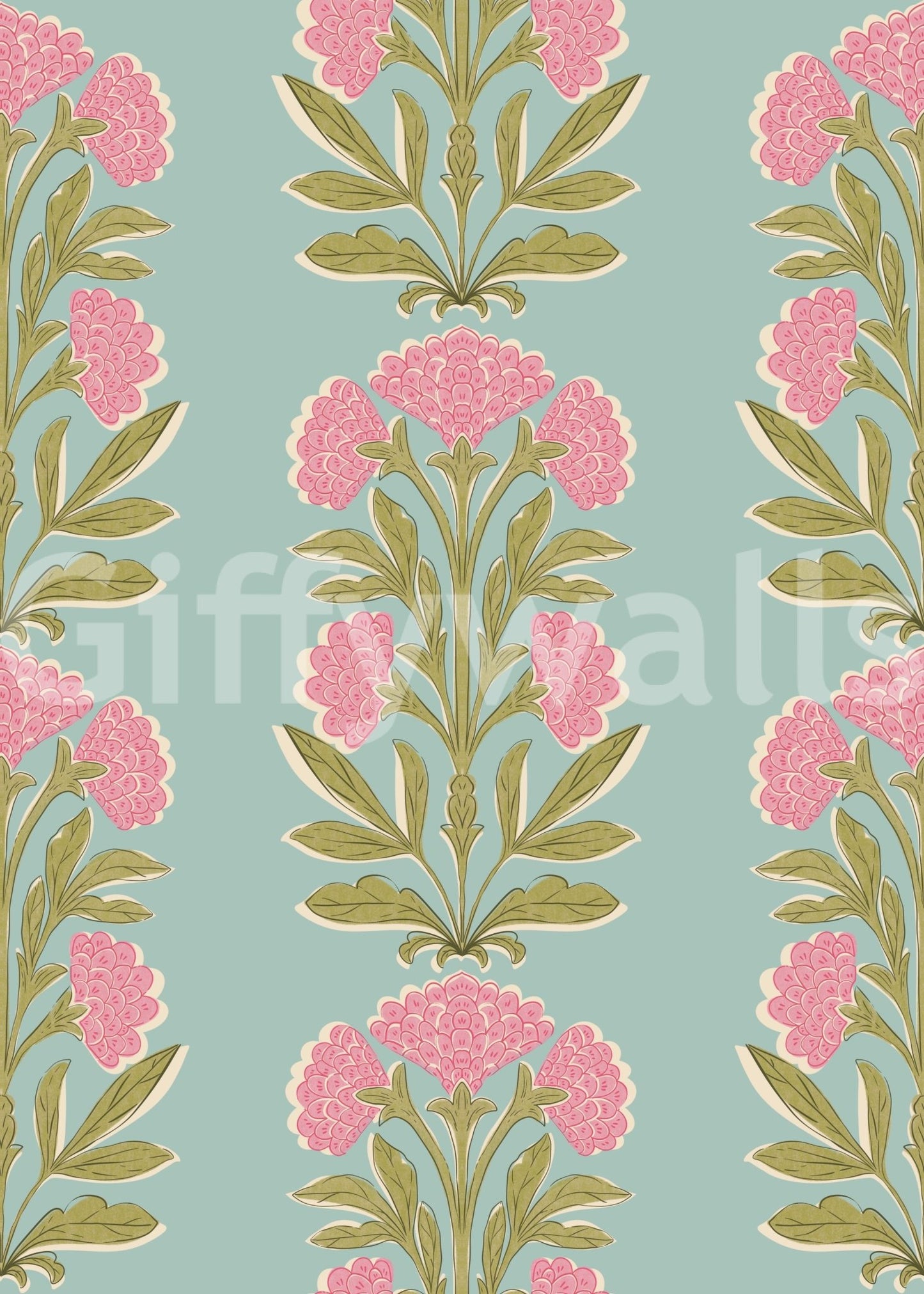 The design is non-realistic and interpretive.


