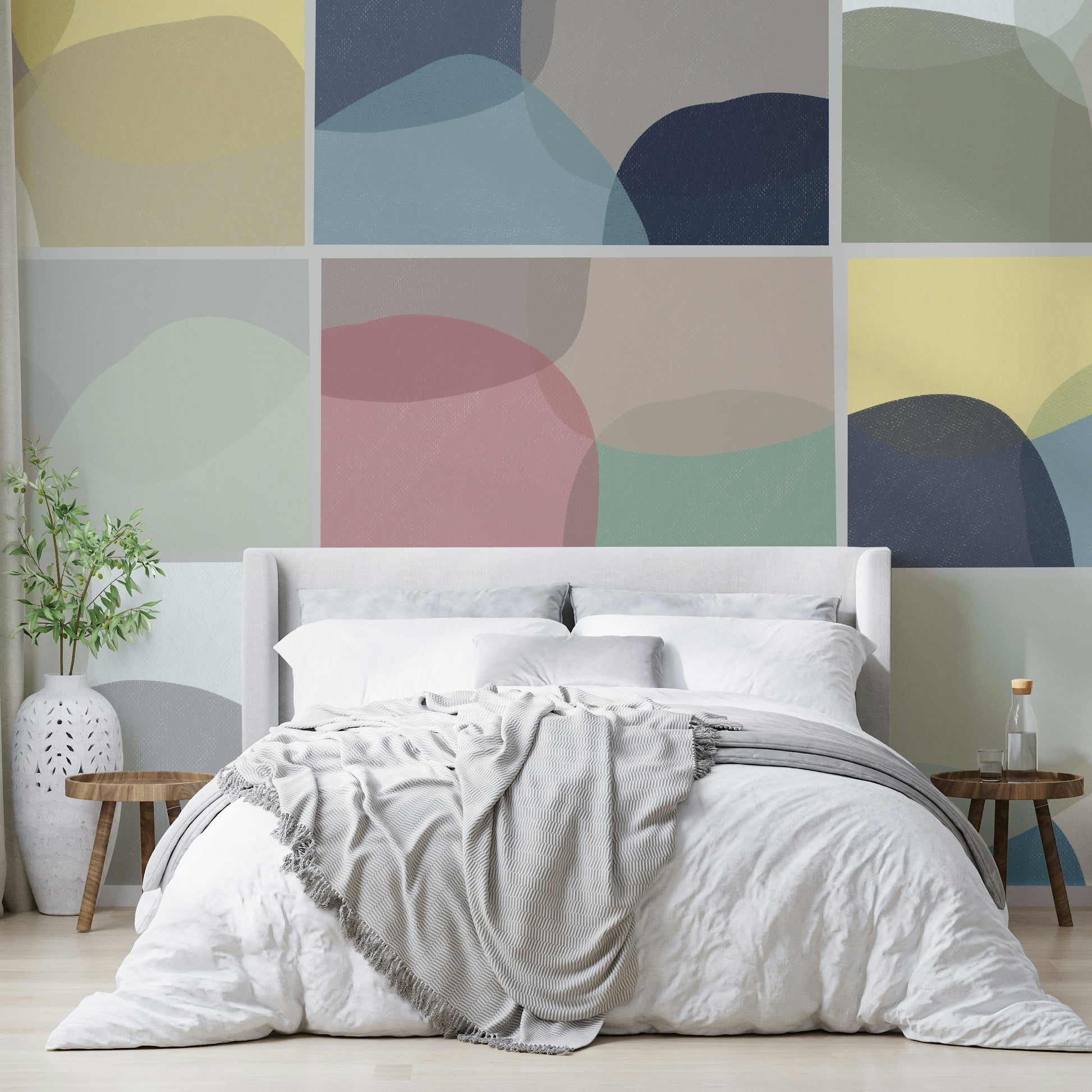 Abstract wall mural for rooms

