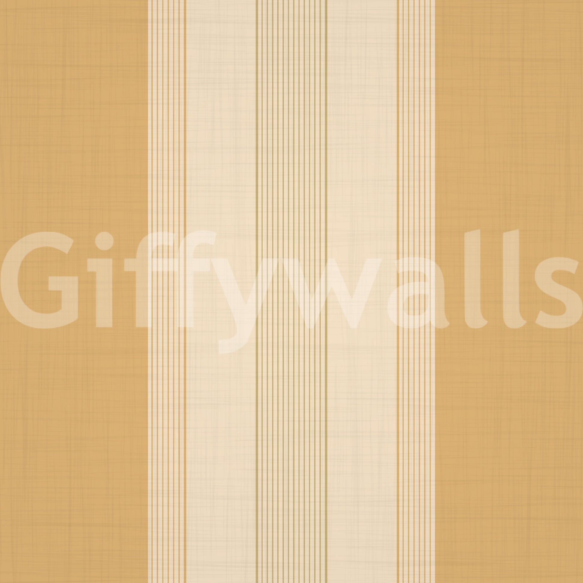 Vertical lines wallpaper in honey gold color

