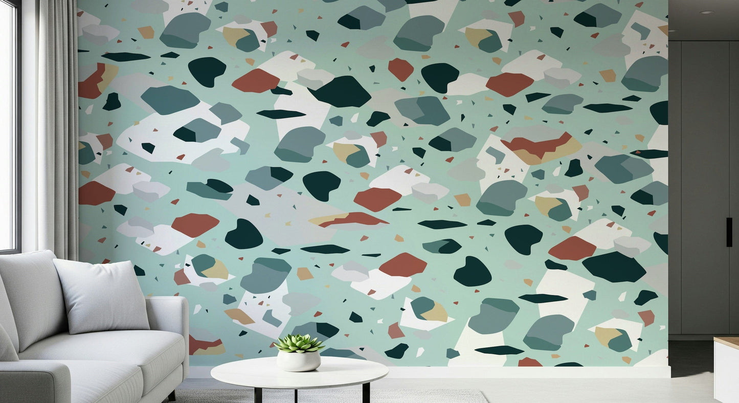A serene subtle rock texture wall mural for your decor.