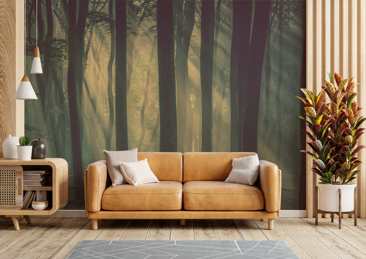 The design gives a feeling of quiet, natural beauty.

