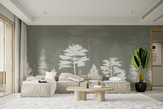 Misty Forest Ambience Mural
