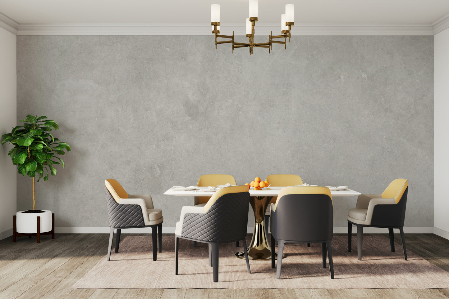 Natural Subtle Concrete Wallpaper Mural