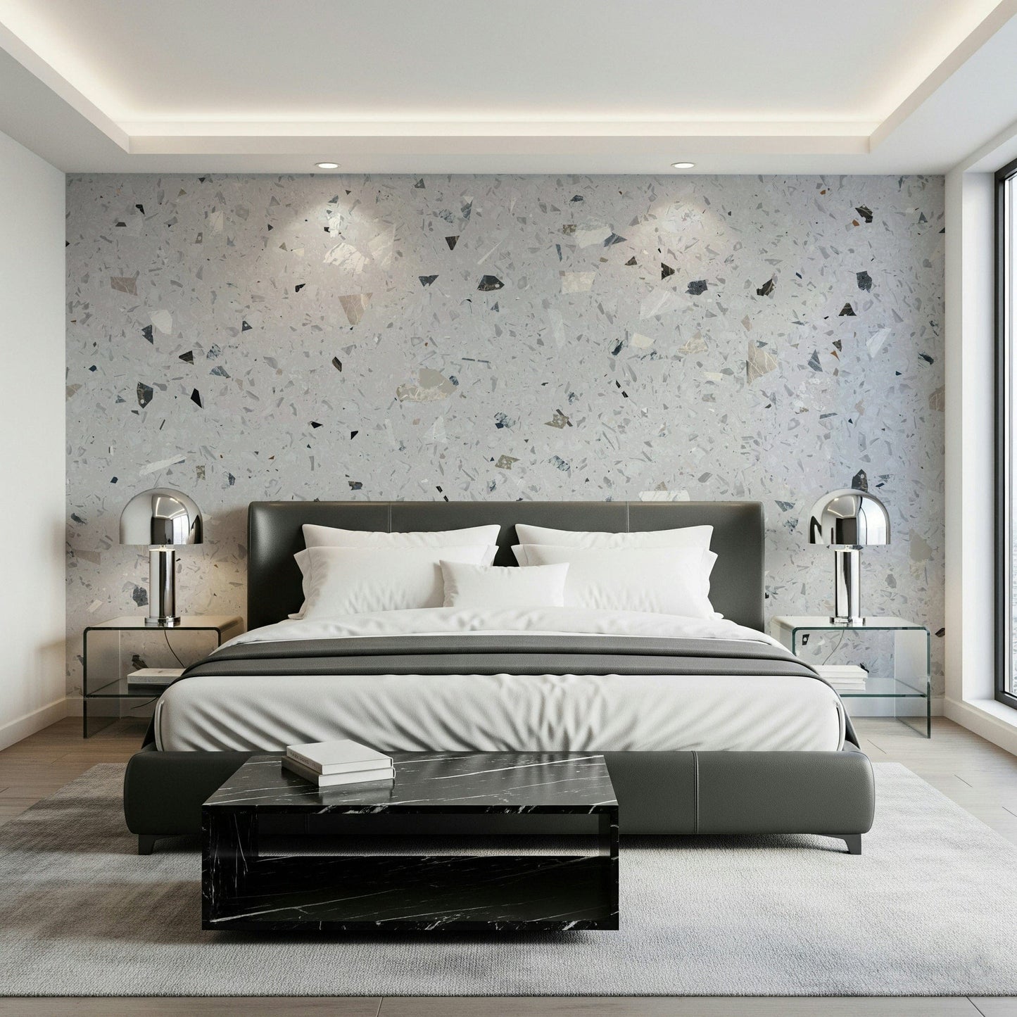 Stylish Terrazzo Natural Granite mural texture art for kitchen.