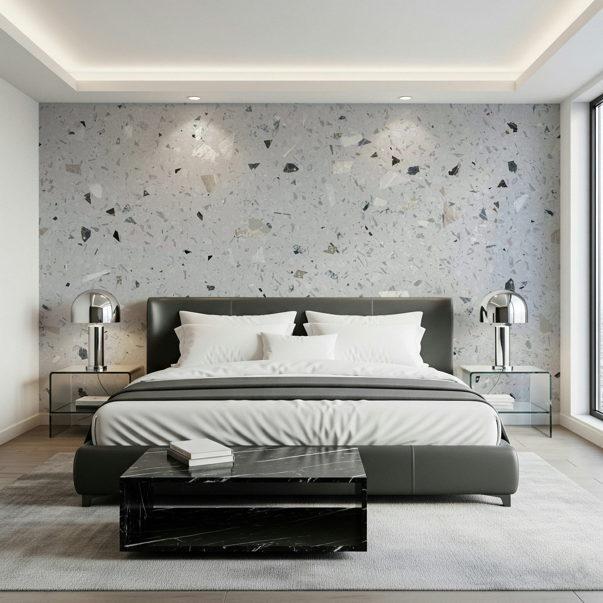 Stylish Terrazzo Natural Granite mural texture art for kitchen.