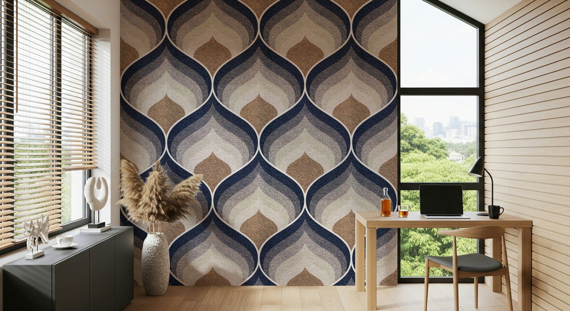 Textured Echoes Wallpaper — abstract patterns with soft, layered, and echoing designs.