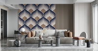 Textured Echoes Wallpaper featuring abstract patterns with layered textures and subtle depth.