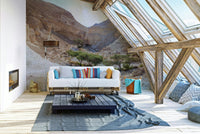 Panoramic vista of the desert.

