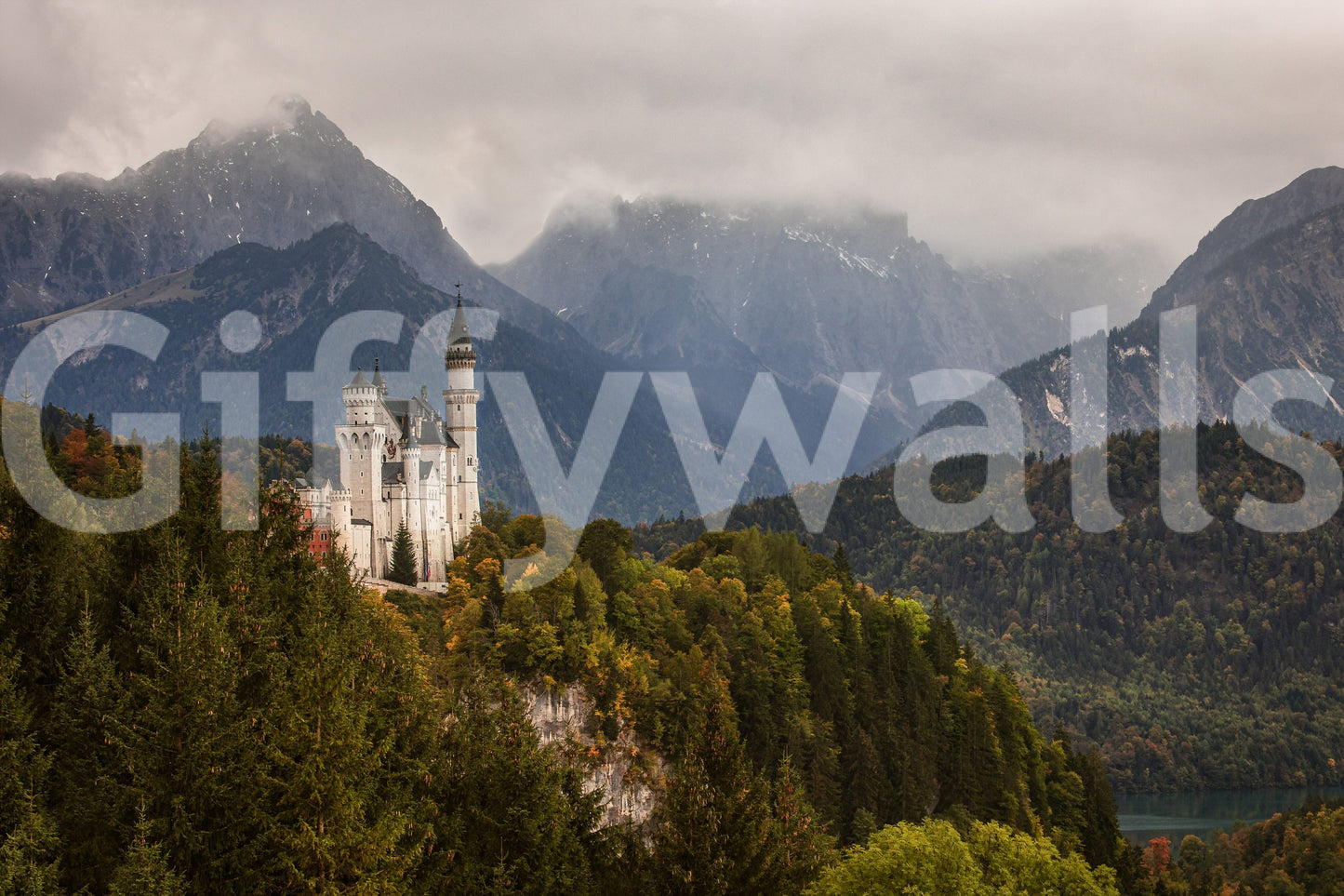 Fairytale Castle View Wall Mural -2364755