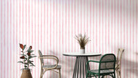 Neutral baby pink watercolor stripe wallpaper
