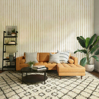 Beige wall mural with hand-drawn lines
