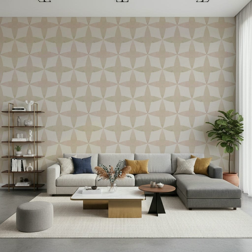 Chic Neutral Diamonds design, perfect for a subtle accent wall.