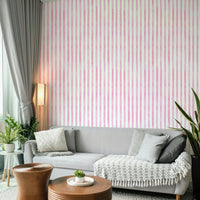 Organic hand-drawn stripe wallpaper
