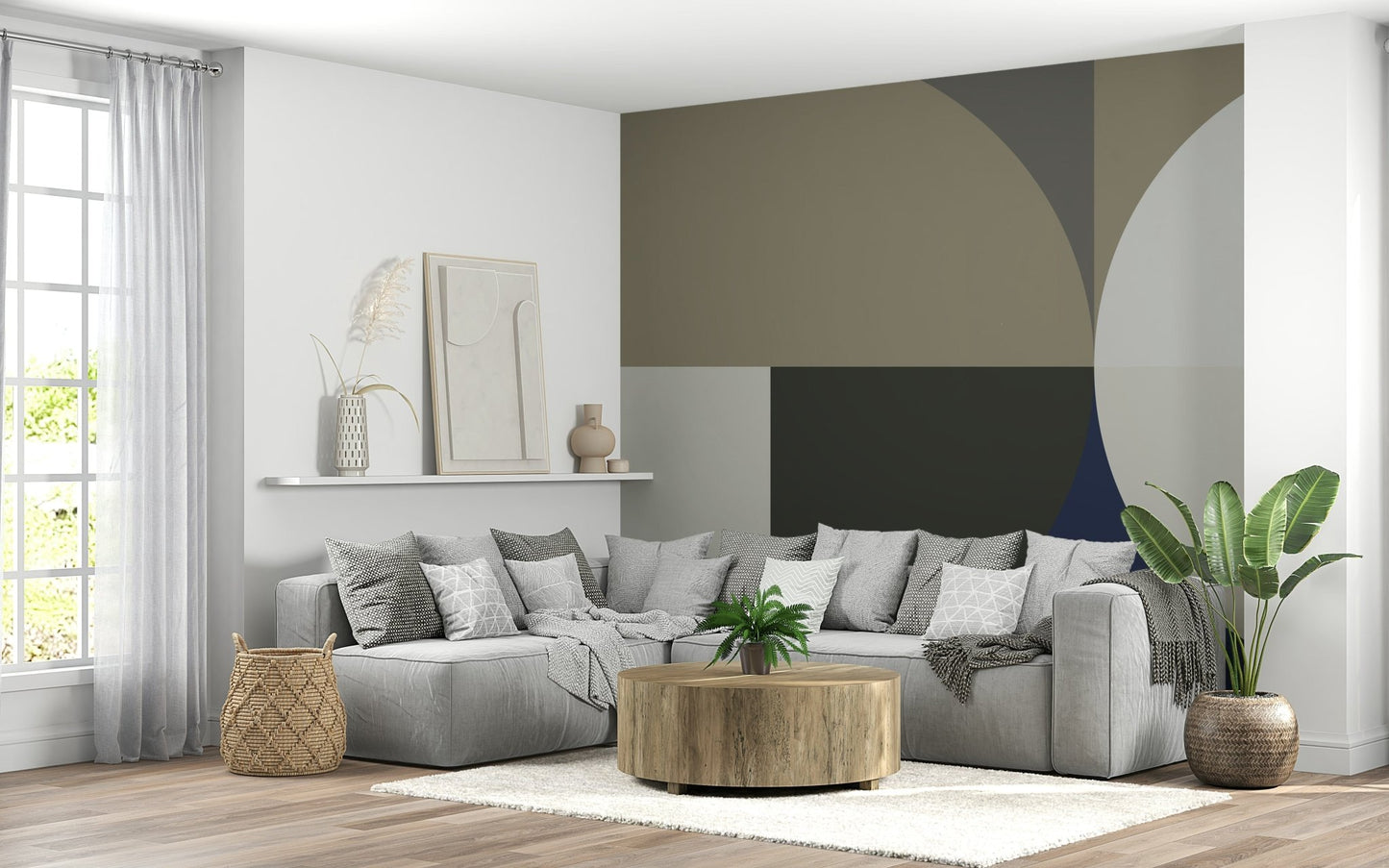 Neutral Tones Balance Wall Mural