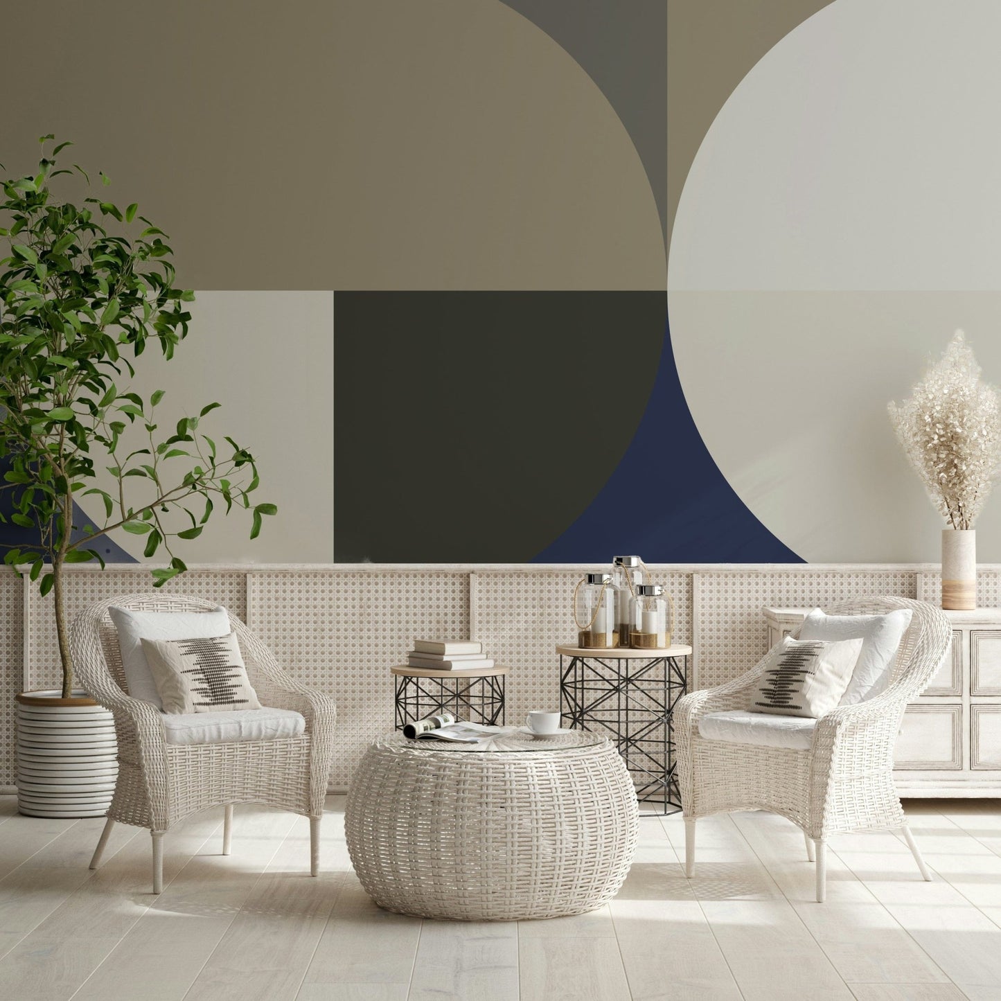 Neutral Tones Balance Wall Mural