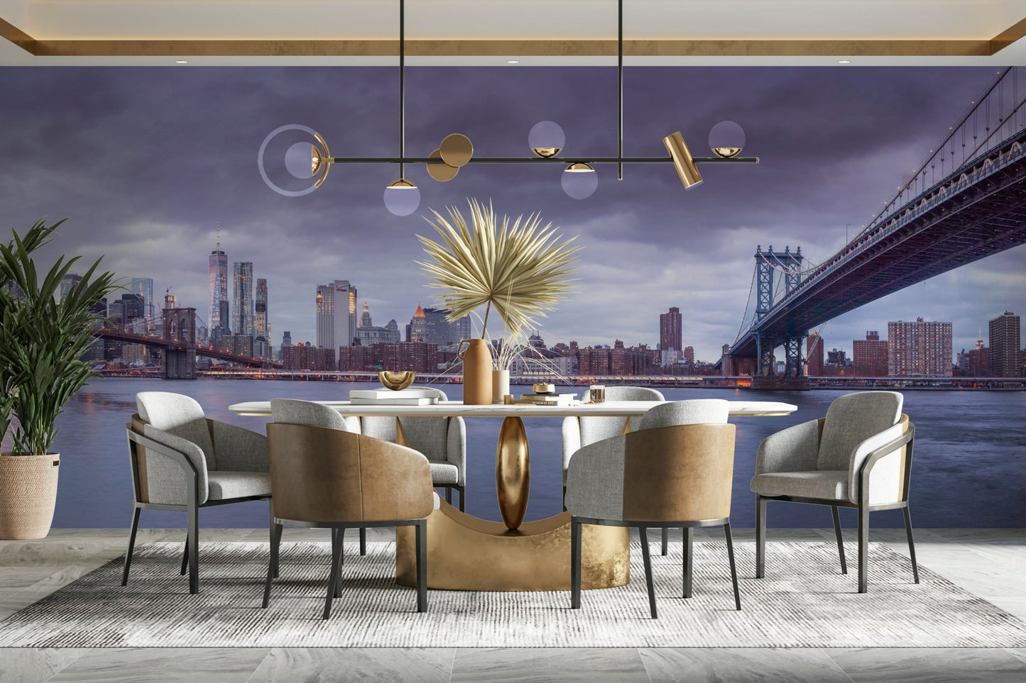 The room's lighting highlights the peaceful feel of the scene.

