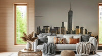 Cityscape Glow wallcovering, a magnificent view of Manhattan towers.