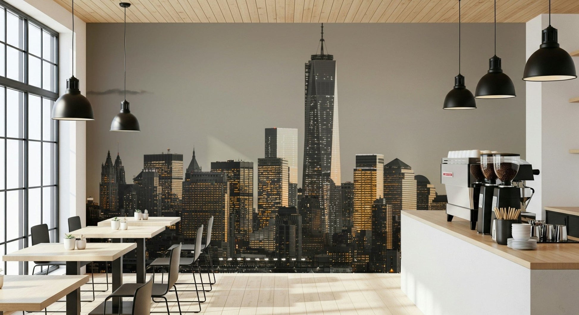 Skyline New York Cityscape Glow product showcasing monumental buildings.