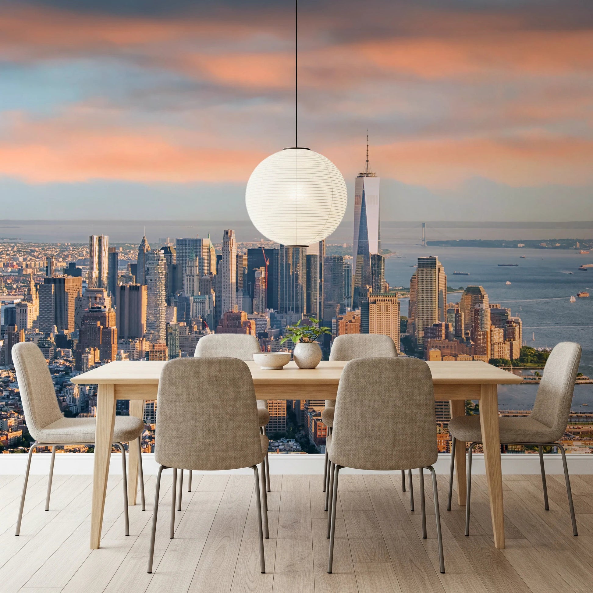 New York Dawn Wall Mural