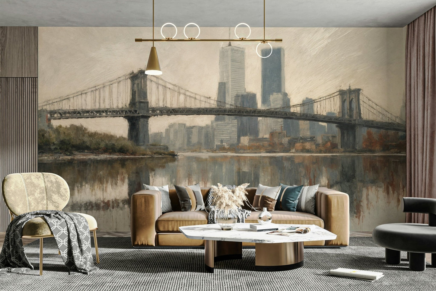 The lighting seems to be coming from the city itself.
