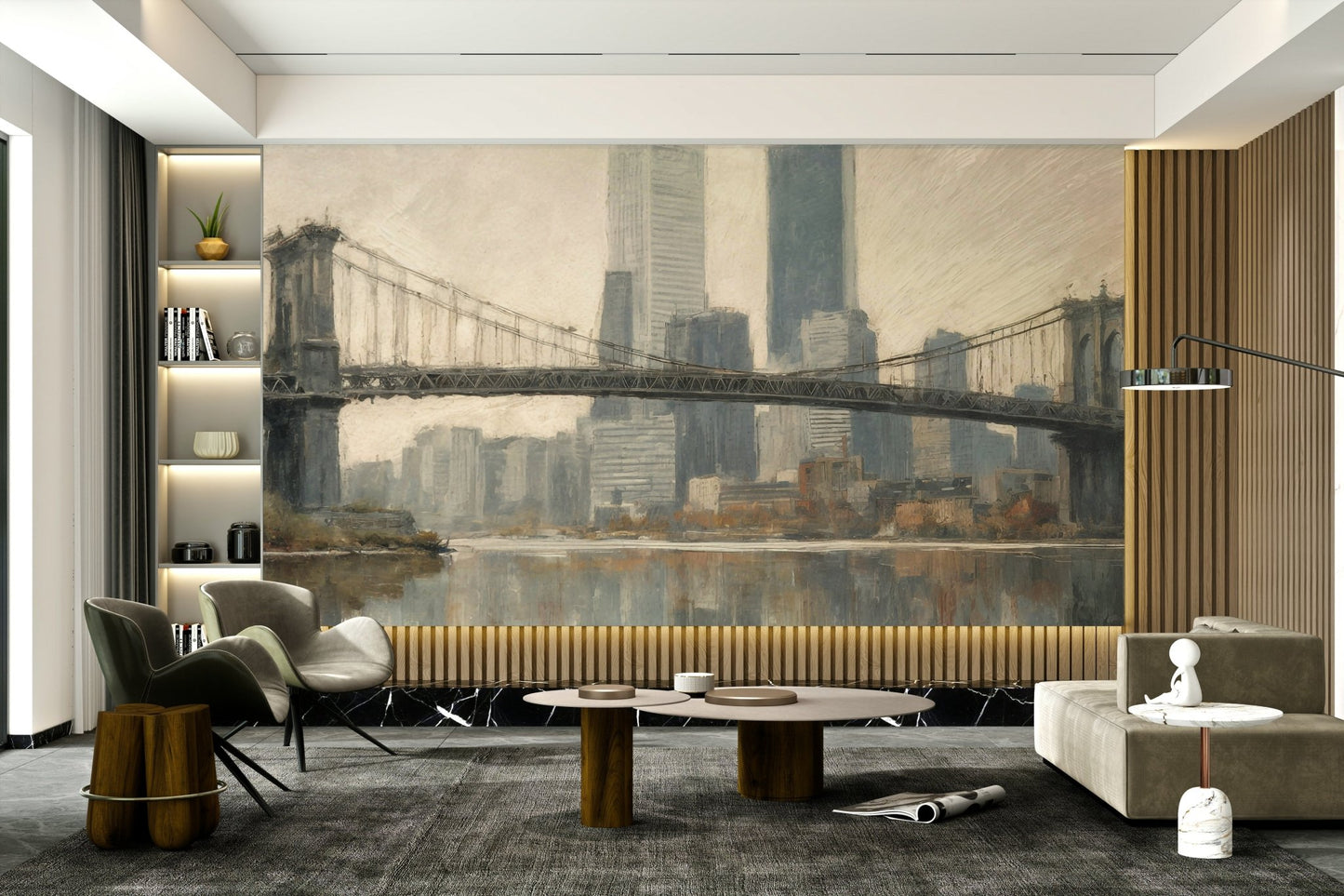 The art style is realistic, like a high-quality, long-exposure photograph.
