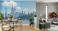 This detailed New York Skyline View Wall Mural focuses on the Chrysler Building and the majesty of midtown architecture.