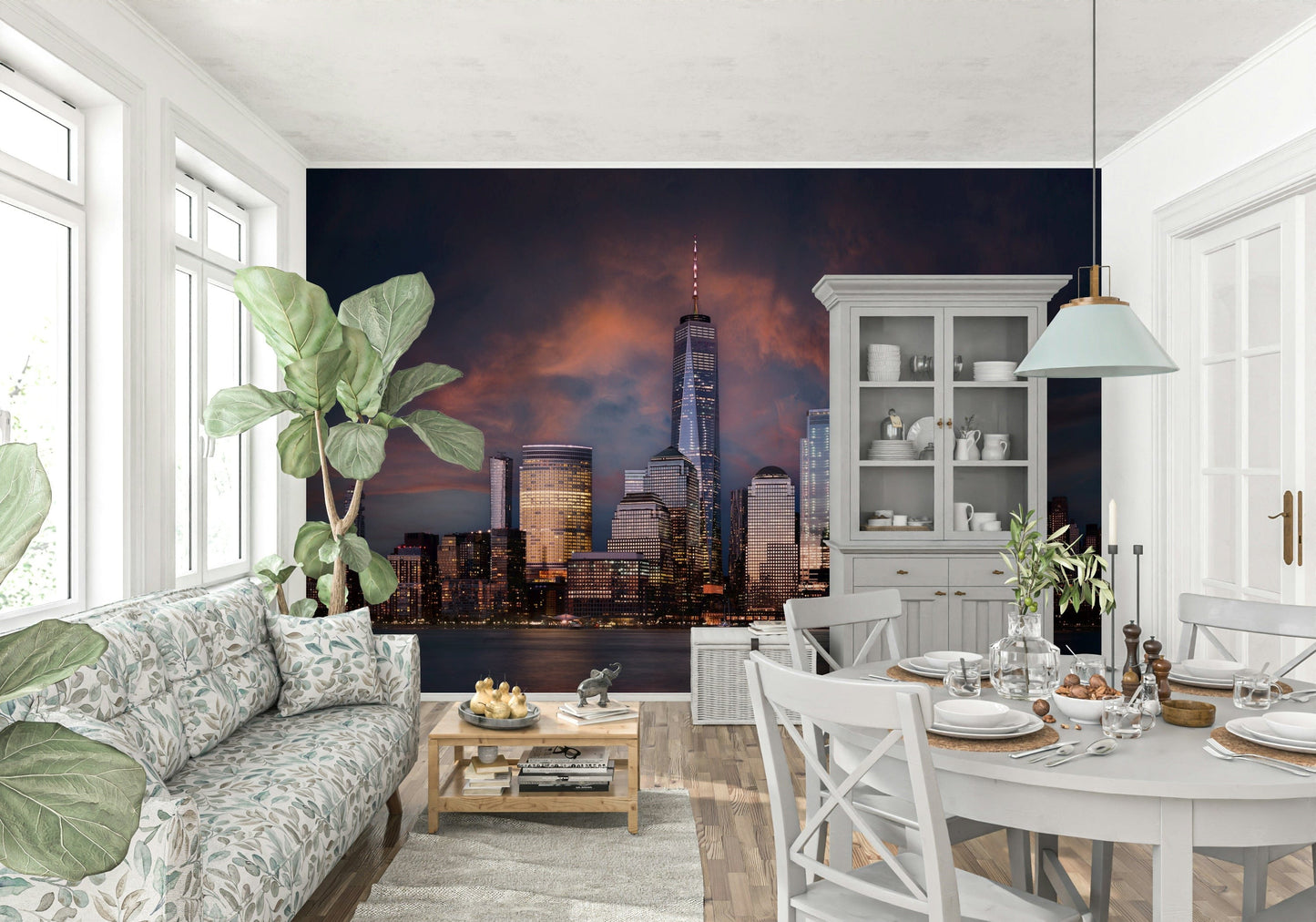 New York Twilight Wall Mural -2258614