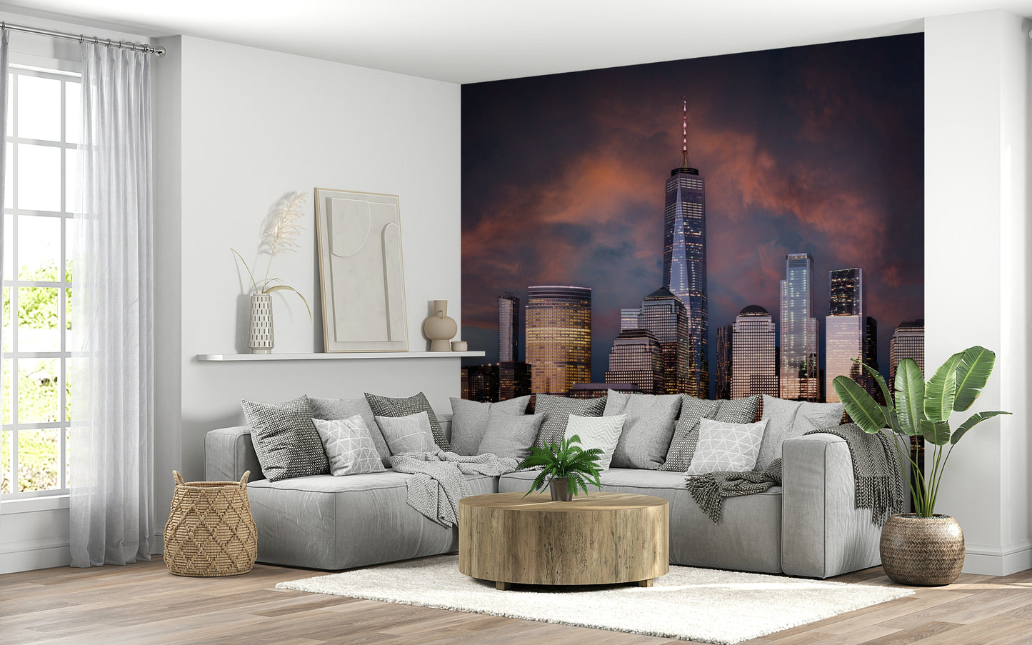 New York Twilight Wall Mural -2258614