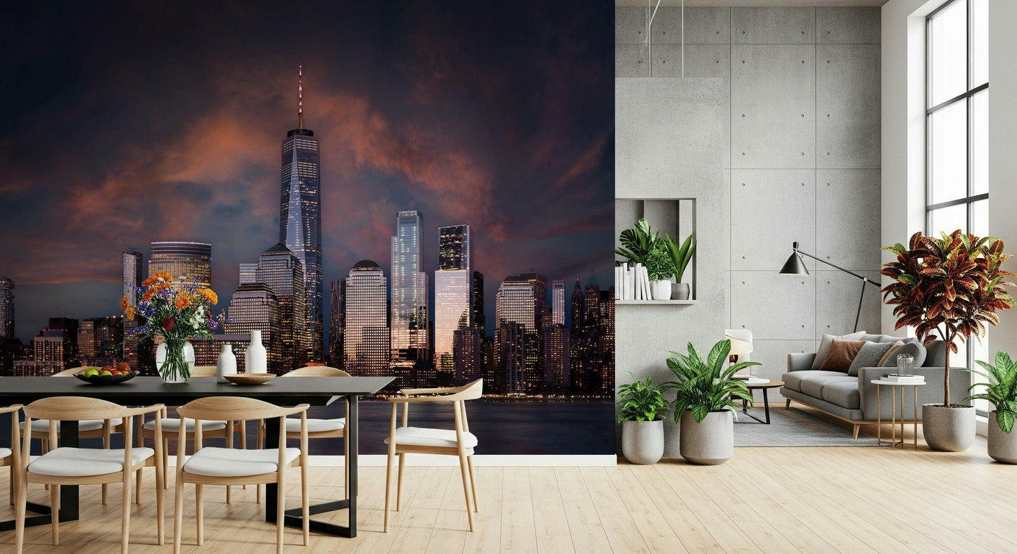 New York Twilight Wall Mural -2258614