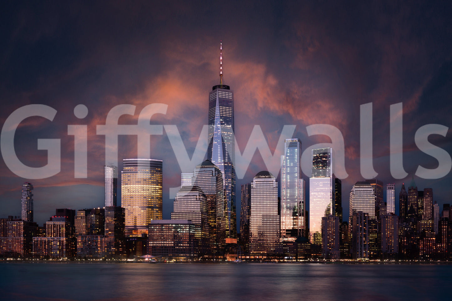 New York Twilight Wall Mural -2258614