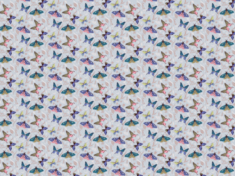 Colorful Butterfly Pattern Wallpaper Mural in your room