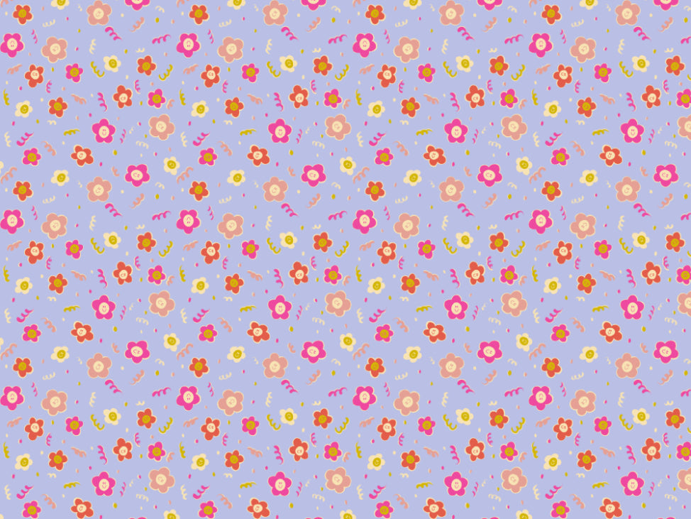 Smiley Blooms Wallpaper in your room