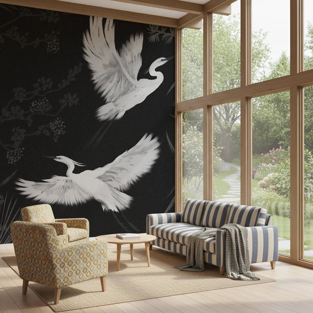 Night Heron's Grace Wall Mural
